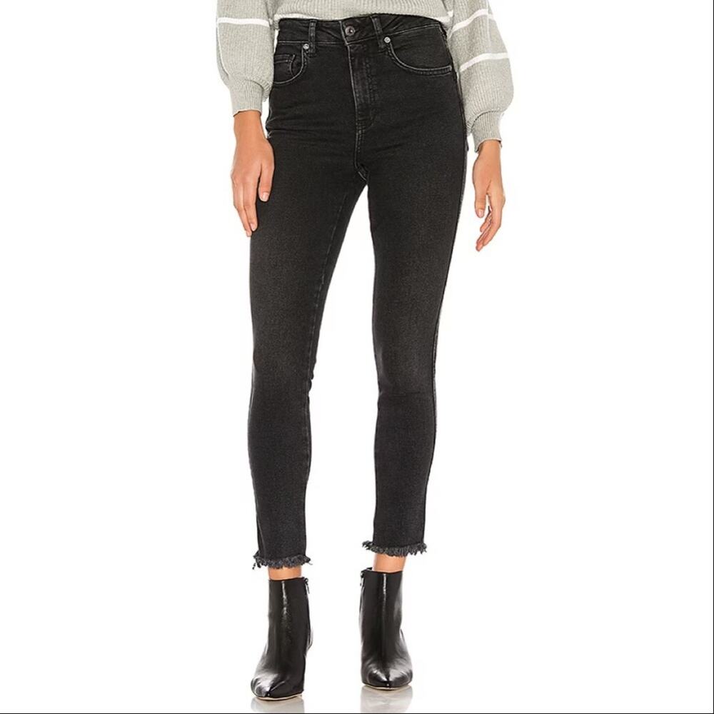 Free People | We The Free High Rise Jegging Black Skinny Jean Denim Hi-Rise Dark